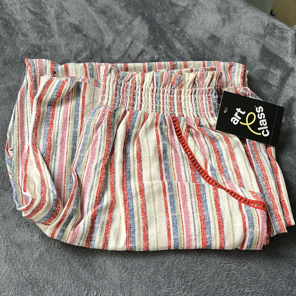 Colorful stretchy wide leg pants new with tags